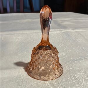 Elegant pink Glass Bell